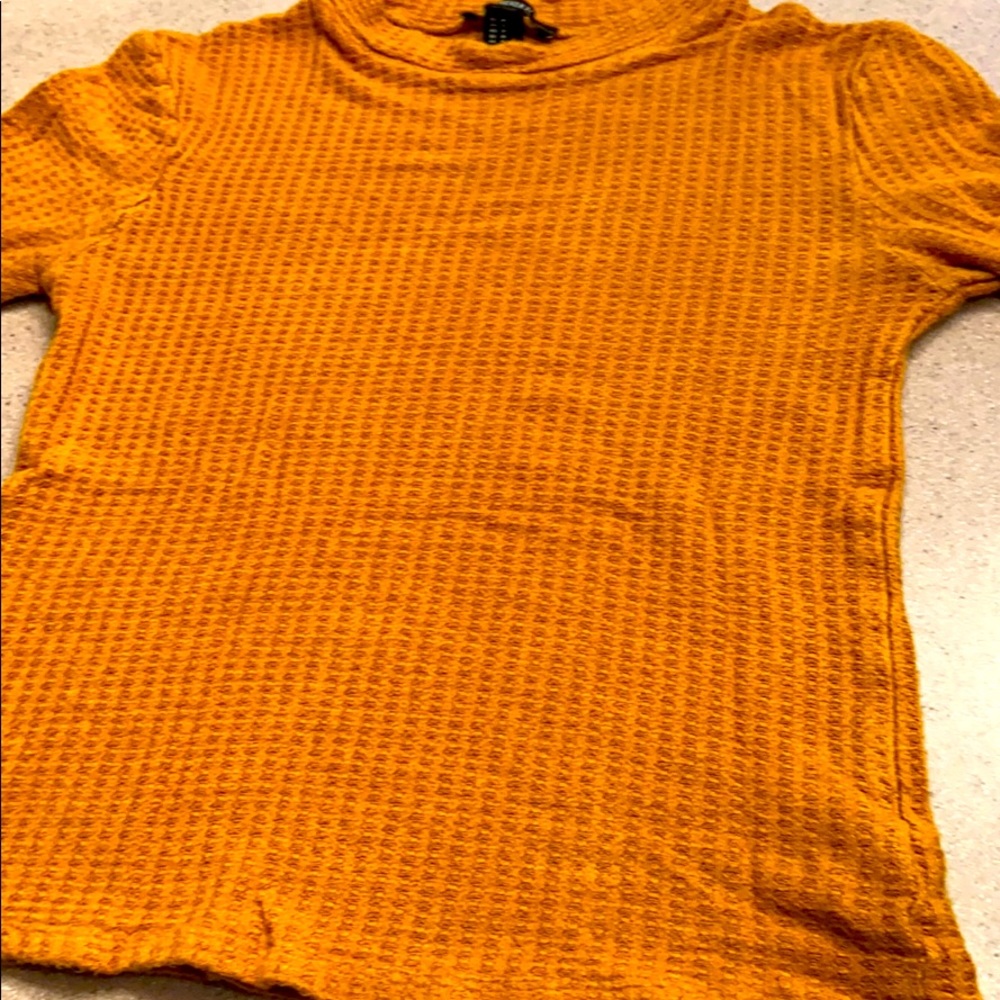 Burnt orange textured tee